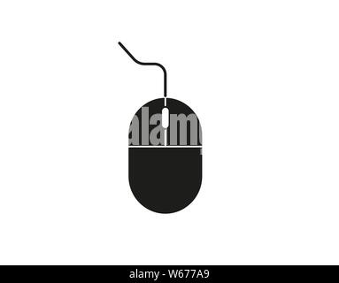 Vector illustration, flat design. Computer Mouse icon Stock Vector