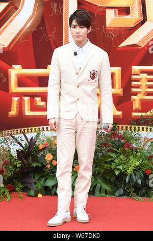 Chinese actor Chen Xuedong, also known as Cheney Chen, attends a ...