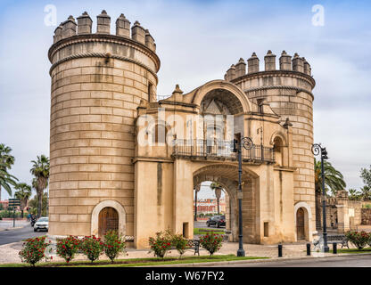 Puerta de Palmas (Palms Gate), 16th century, in Badajoz, Badajoz province, Extremadura, Spain Stock Photo