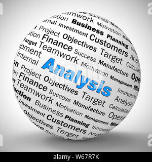 Analyse Word Shows Analytics Analysis Or Analyzing Stock Photo - Alamy