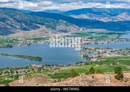 viticulture at Osoyoos, Okanagan Valley, Britsh Columbia, Canada Stock Photo