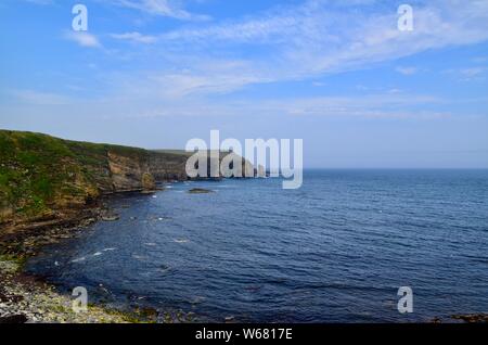 Windwick Bay on the east coast of South Ronaldsay. Stock Photo