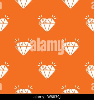 Mine diamond pattern vector orange Stock Vector