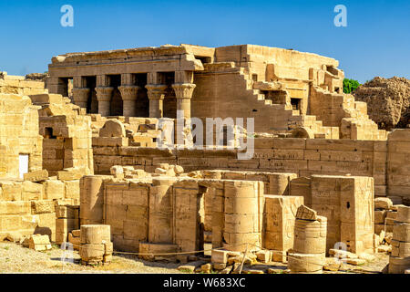 The Mammisi at Dendera, dating mainly to the Roman period Stock Photo