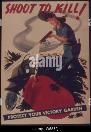 SHOOT TO KILL - PROTECT YOUR VICTORY GARDEN Stock Photo - Alamy