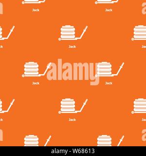 Jack pattern vector orange Stock Vector