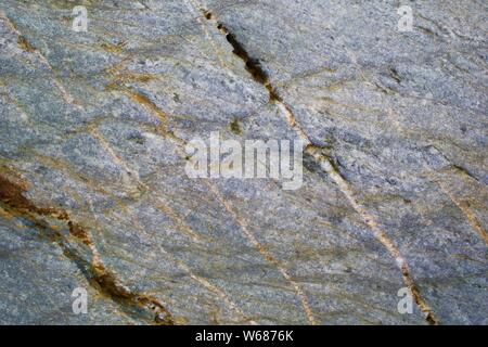 Natural Background of Metasedimentary Rock. St Agnes, North Cornwall, UK. Stock Photo