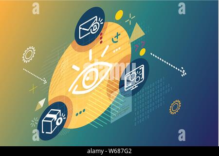 Application Development Process Concept - Illustration as EPS 10 File Stock Vector