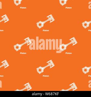 Piston pattern vector orange Stock Vector