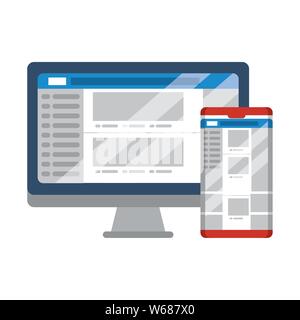 social media network chatting cartoon Stock Vector