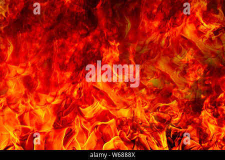 Fire flames burning tire red hot sparks Stock Photo