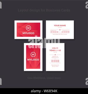 Business cards. Abstract background. Templates. Vector. Stock Vector