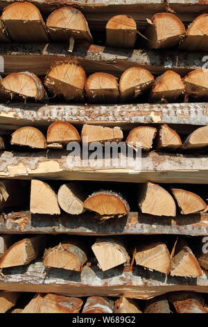 split dry firewood Stock Photo