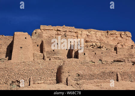 Castle in the Sahara desert in the heart of Africa Stock Photo