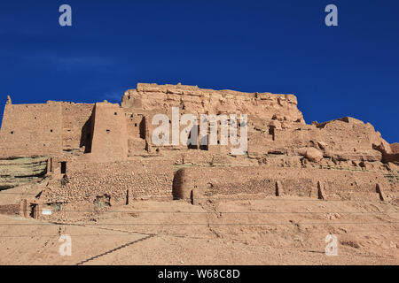 Castle in the Sahara desert in the heart of Africa Stock Photo