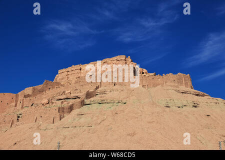 Castle in the Sahara desert in the heart of Africa Stock Photo