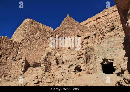 Castle in the Sahara desert in the heart of Africa Stock Photo