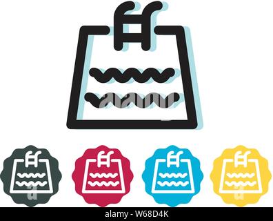 Swimming Pool Icon as EPS 10 File Stock Vector