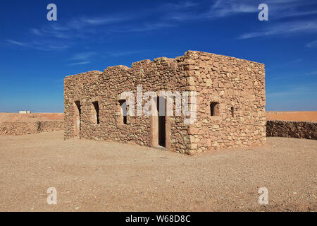 Castle in the Sahara desert in the heart of Africa Stock Photo