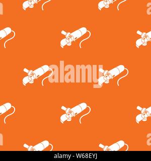 Angle grinder pattern vector orange Stock Vector