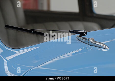 Wiper on a classic car Stock Photo