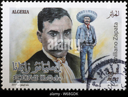 Mexican revolutionary Emiliano Zapata on postage stamp Stock Photo