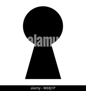 Keyhole icon vector. Key hole symbol, logo illustration.Vector illustration EPS10 Stock Vector