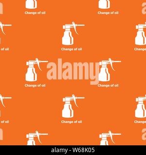Change oil pattern vector orange Stock Vector