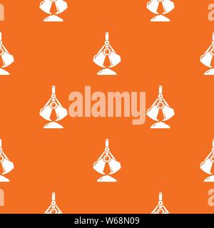 Excavator bucket pattern vector orange Stock Vector