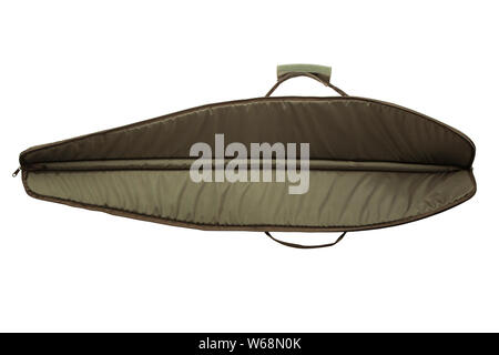 Green soft case for guns isolated for white background Stock Photo - Alamy