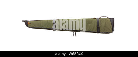Green soft case for guns isolated for white background Stock Photo - Alamy