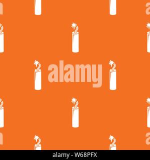Mine dynamite pattern vector orange Stock Vector