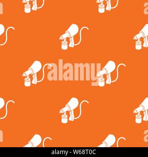 Air paint sprayer pattern vector orange Stock Vector