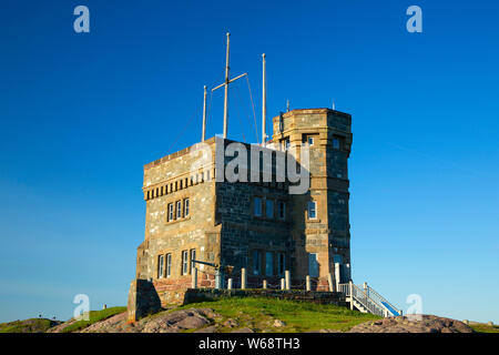 Cabot Tower, Signal Hill National Historic Site, St John's, Newfoundland and Labrador, Canada Stock Photo