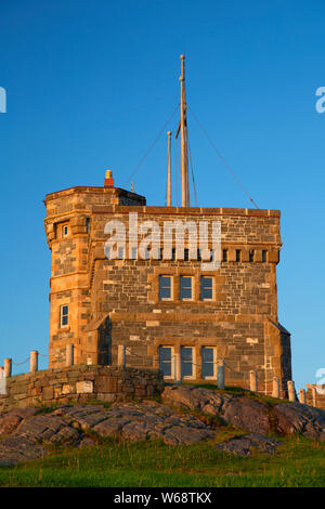 Cabot Tower, Signal Hill National Historic Site, St John's, Newfoundland and Labrador, Canada Stock Photo