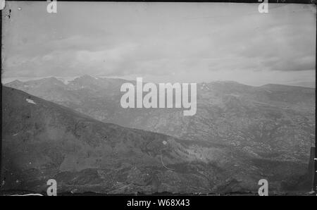 View from near the Mount of the Holy Cross. Eagle County, Colorado. Stock Photo