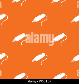 Mini hand drill pattern vector orange Stock Vector