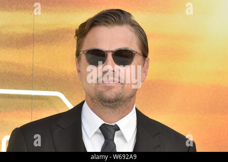 Leonardo DiCaprio attends the UK Premiere of 'Once Upon A Time...In Hollywood' at the Odeon Luxe Leicester Square in Leicester Square, London, England. Stock Photo