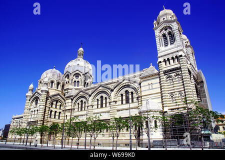 La Major Cathedral under renovation in Marseille, France Stock Photo