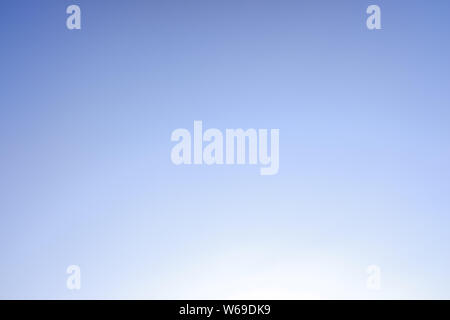 Background of a gradient sky from blue to white. Stock Photo