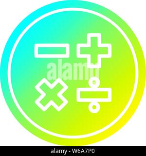 multiplication sign circular icon with cool gradient finish Stock ...