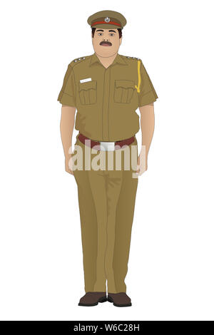 indian policeman cartoon