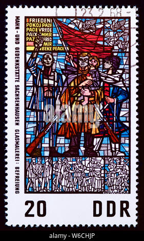 East Germany postage stamp - Liberation Stock Photo