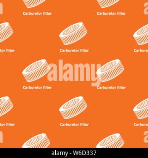 Car air filters pattern vector orange Stock Vector