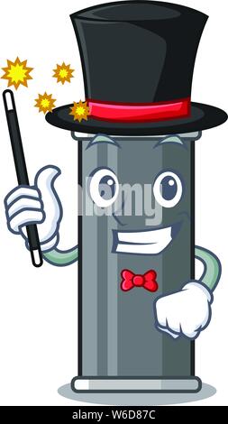 Magician hair spray in a cartoon bag Stock Vector