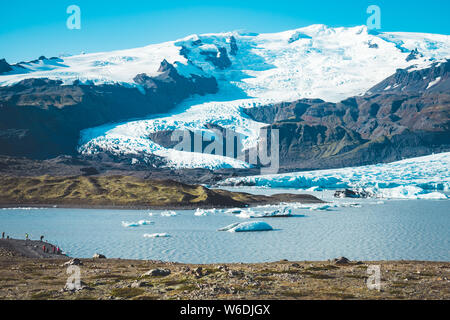 A beautiful glacier somewhere in breathtaking Iceland Stock Photo