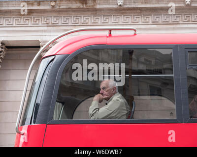 ctplus London Red  double decker bus with passengers, CT Plus is the main operations arm of transport social enterprise HCT Group Stock Photo