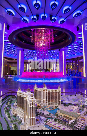 FILE--Night view of the Sands Macao Casino, owned by the Las Vegas Sands  Corporation, in Macao, China, 28 March 2015. It's been a while since inve  Stock Photo - Alamy