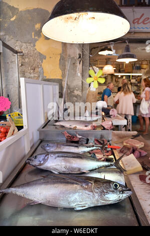 Old Ortigia market, Siracusa Sicily. Stock Photo