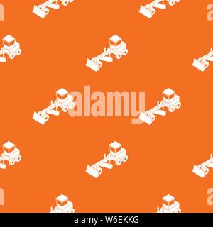 Grader pattern vector orange Stock Vector